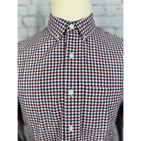 Hawker Rye Men M Long Sleeve Button Down Shirt Stretch Oxford Multicolor - Picture 1 of 7